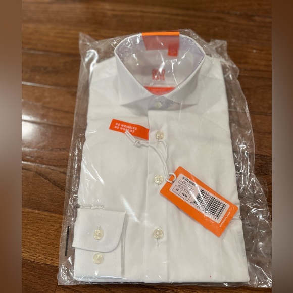 NWT Toddler Boys White Button Down Shirt - Picture 1 of 4